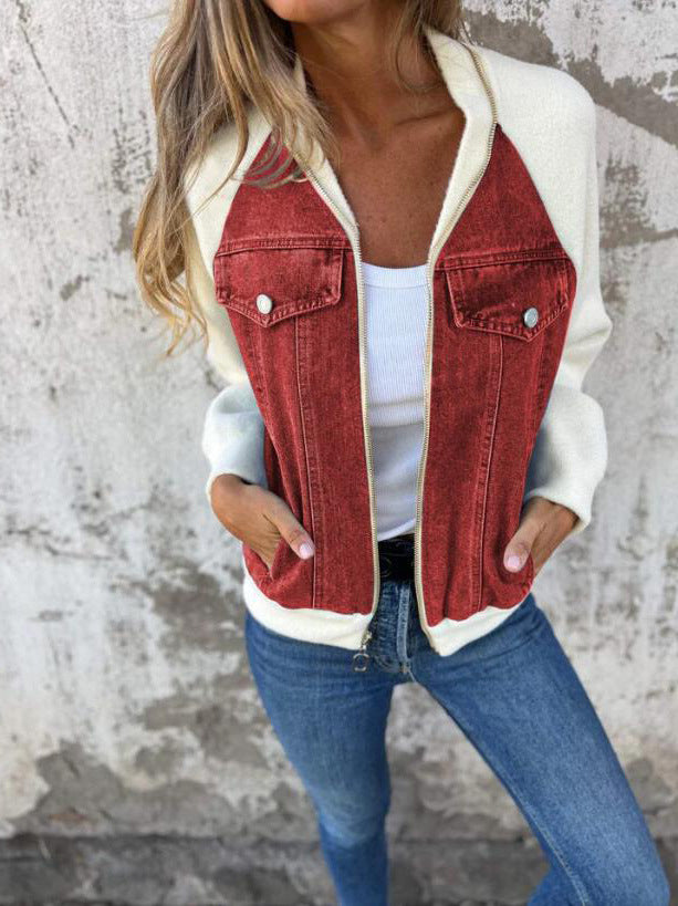 Elva™ - Casual zip-up jacket with a V-neck