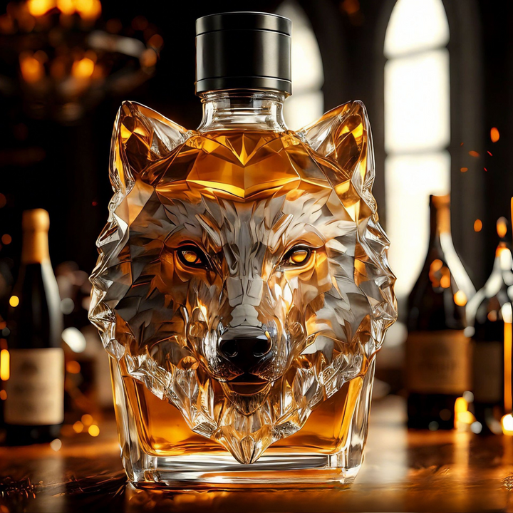 Wolf Whisky Bottle