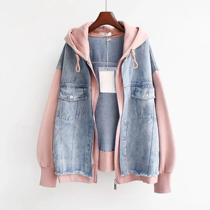 Weekend™ - Retro Contrast Denim Jacket