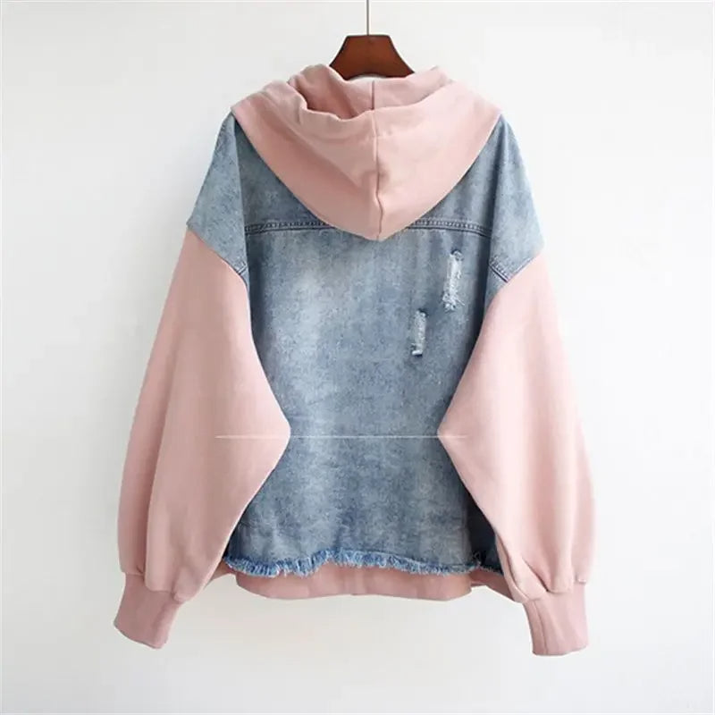 Weekend™ - Retro Contrast Denim Jacket