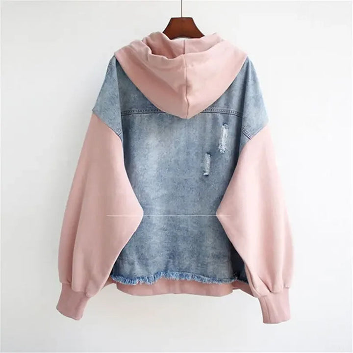 Weekend™ - Retro Contrast Denim Jacket