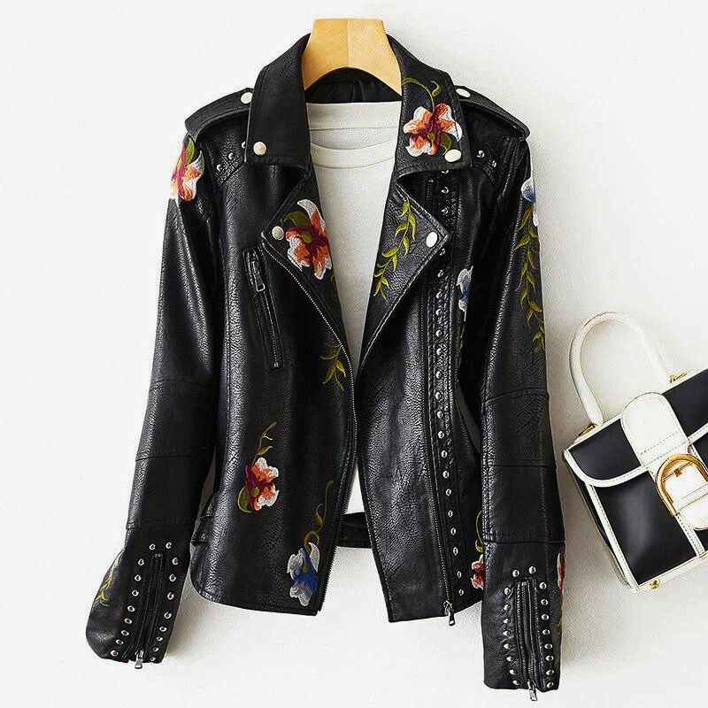 Vanya™ - Unique Edgy Leather Jacket