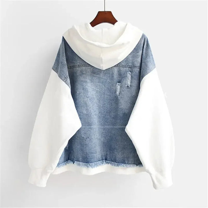 Weekend™ - Retro Contrast Denim Jacket