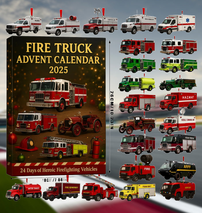 Advent Calendar with Fire Truck