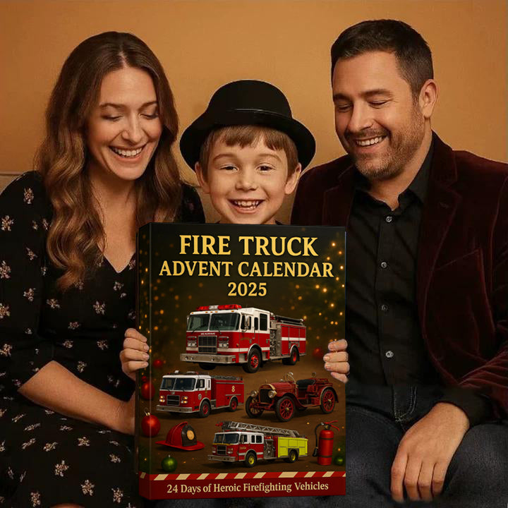 Advent Calendar with Fire Truck