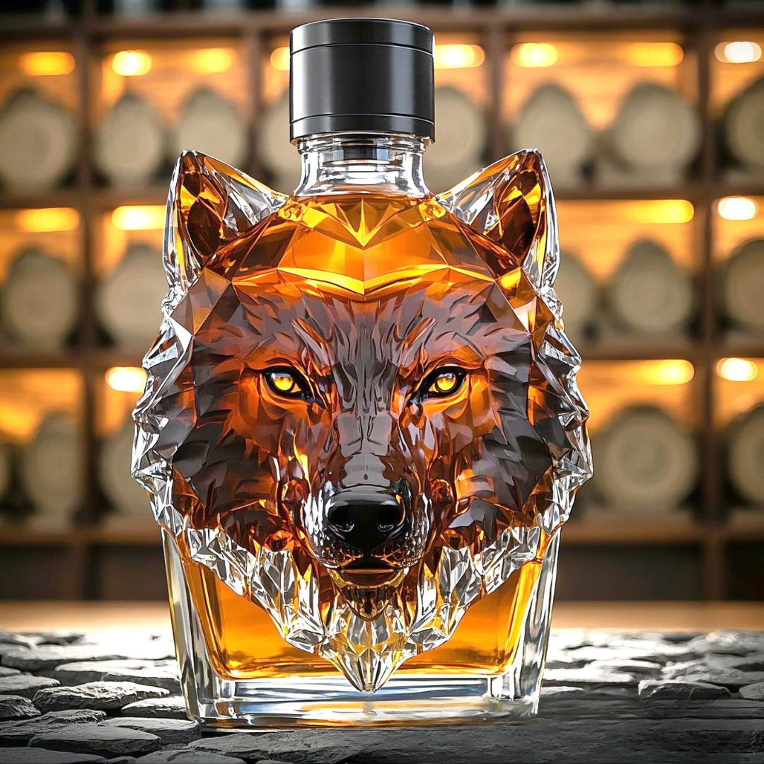 Wolf Whisky Bottle