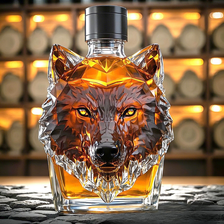 Wolf Whisky Bottle
