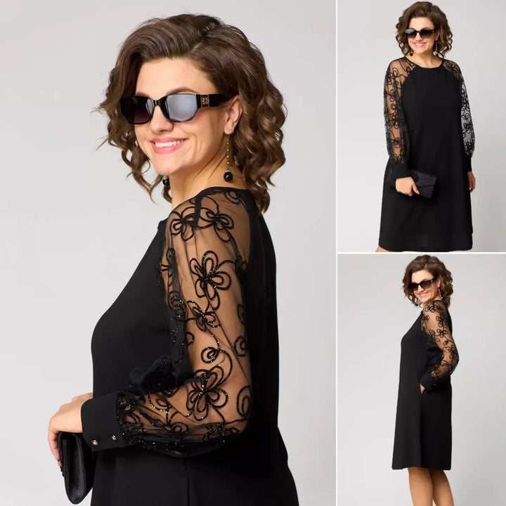 Barbara – Elegant Black Lace Dress