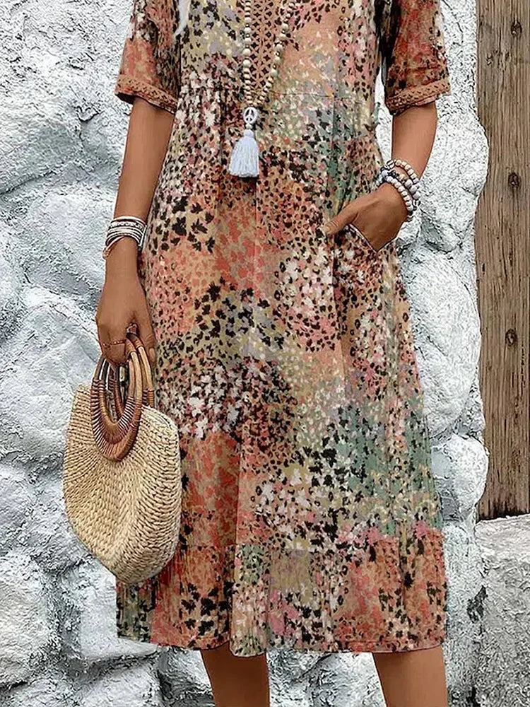 Harper™ - Vibrant Mid Length Dress