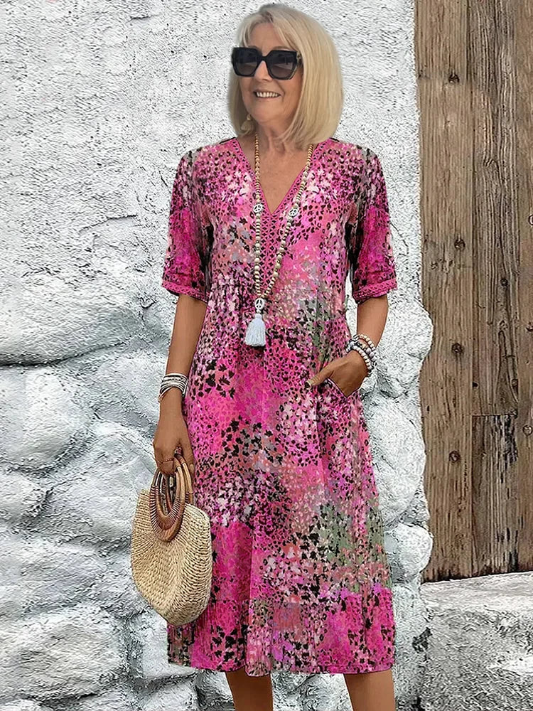 Harper™ - Vibrant Mid Length Dress