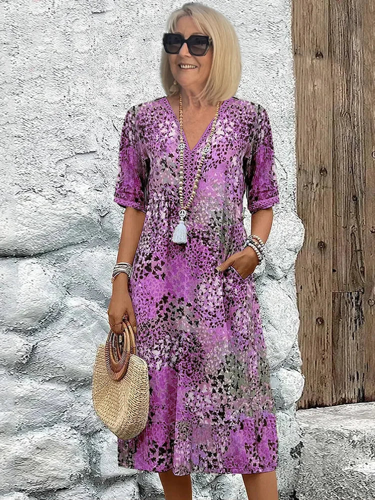 Harper™ - Vibrant Mid Length Dress