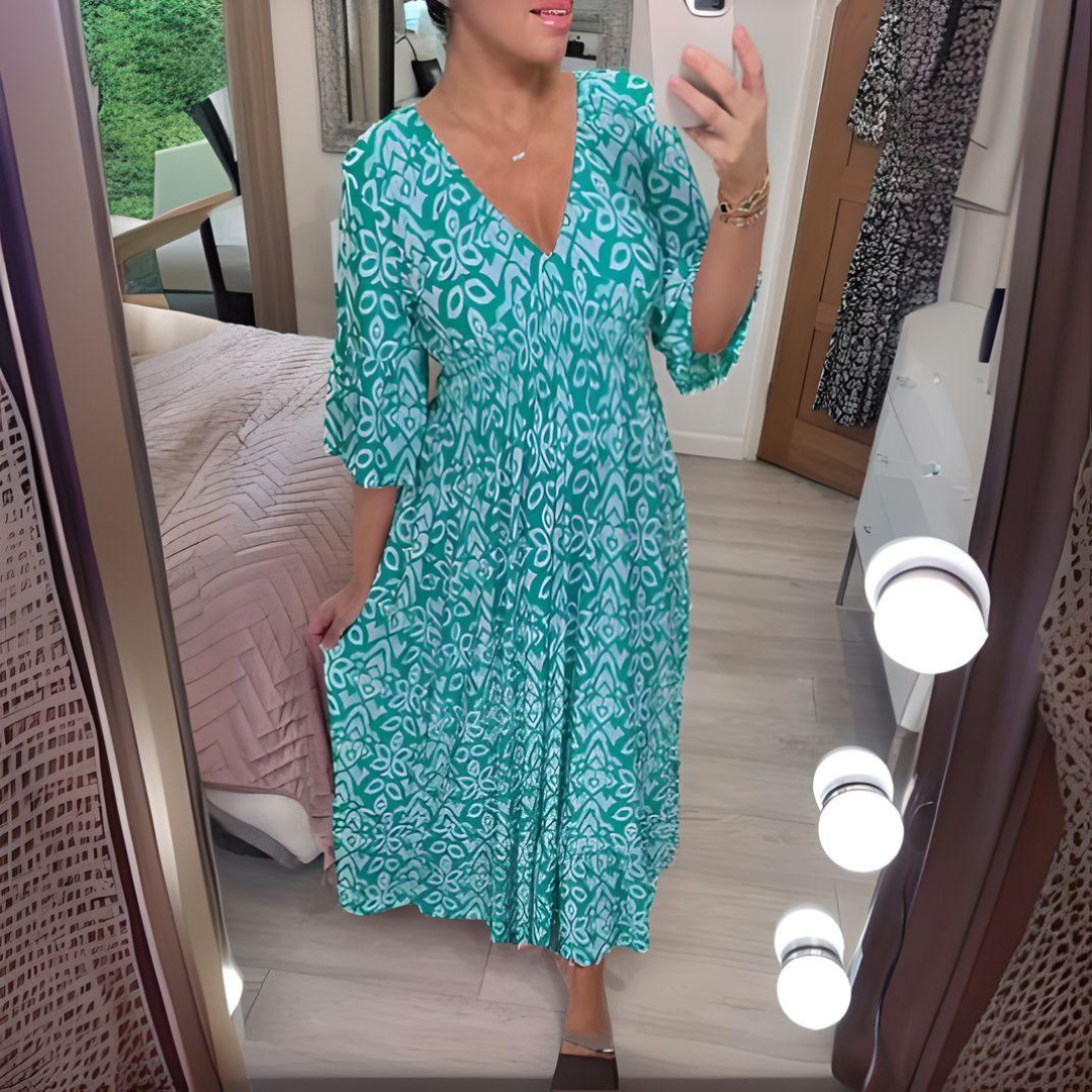 Luna™ - Boho Printed Dress
