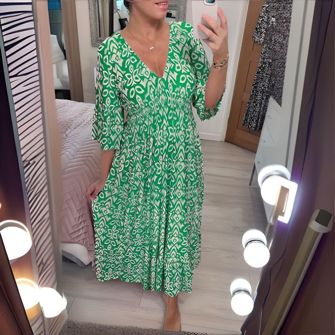 Luna™ - Boho Printed Dress