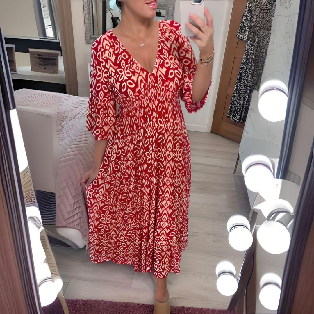 Luna™ - Boho Printed Dress