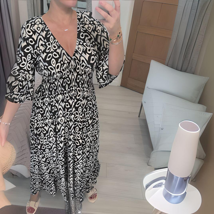 Luna™ - Boho Printed Dress