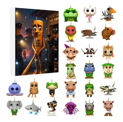 Tung Tung Tung Sahur Italian Advent Calendar with a Countdown to 24 Days