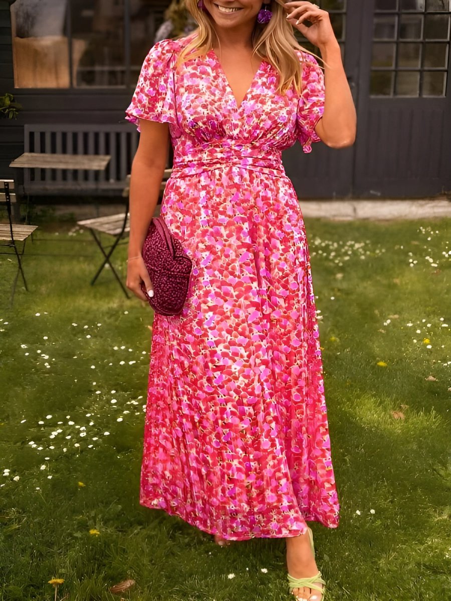 Marlene™ - Elegant Floral Dress